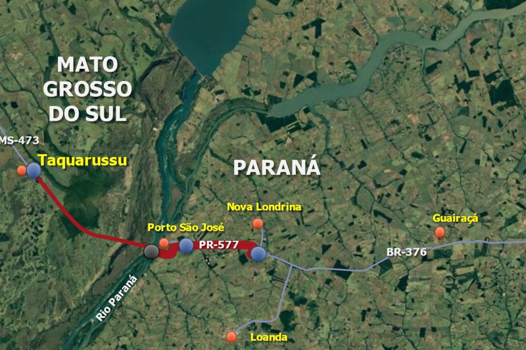 Estudo para construção de ponte entre MS e Paraná caminha para a fase final