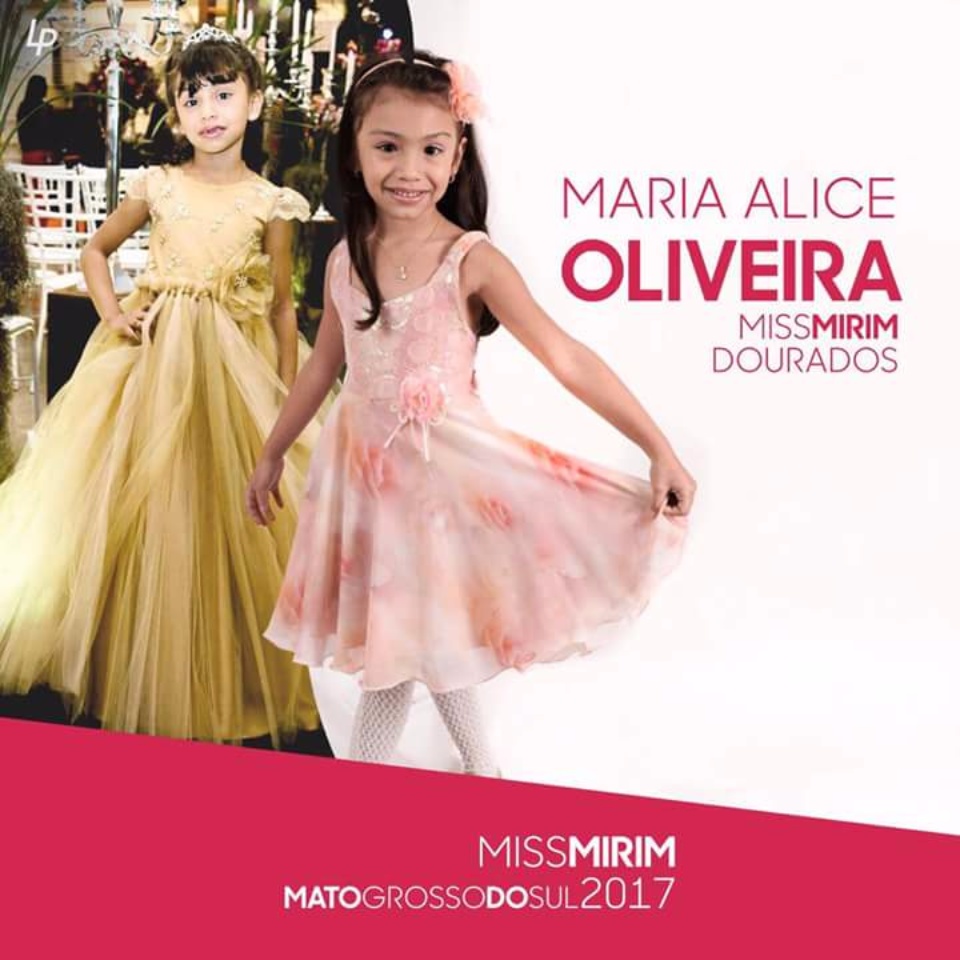 Maria Alice é candidata a Miss Mirim Mato Grosso do Sul 2017