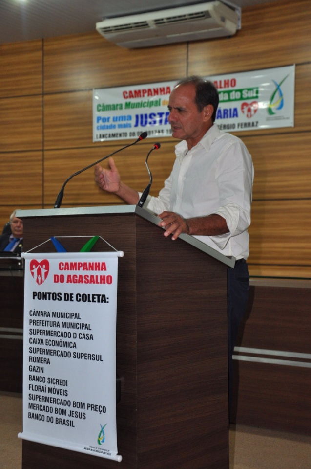 Campanha do agasalho foi lançada pela Câmara Municipal de Nova Alvorada do Sul