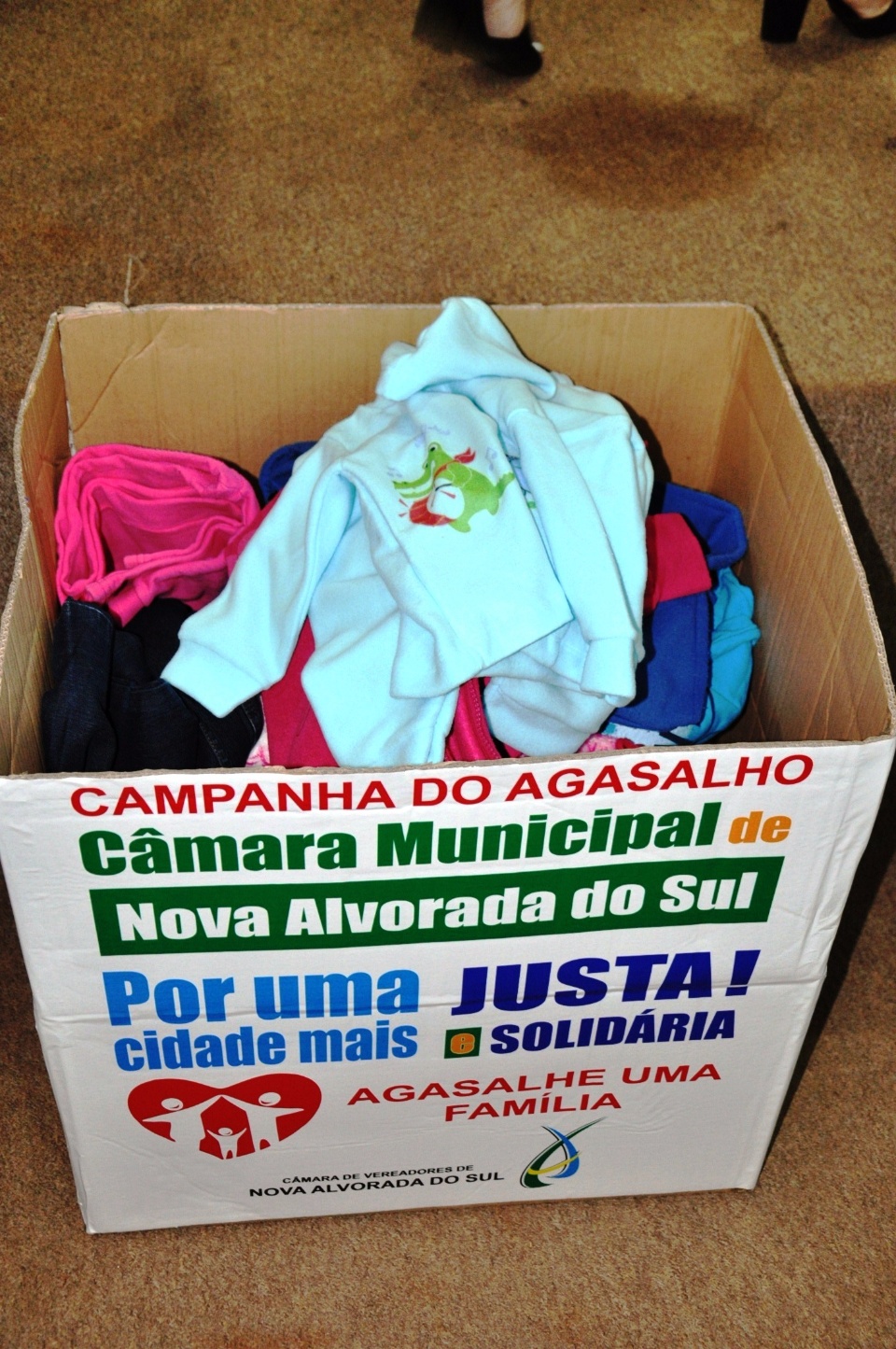 Campanha do agasalho foi lançada pela Câmara Municipal de Nova Alvorada do Sul