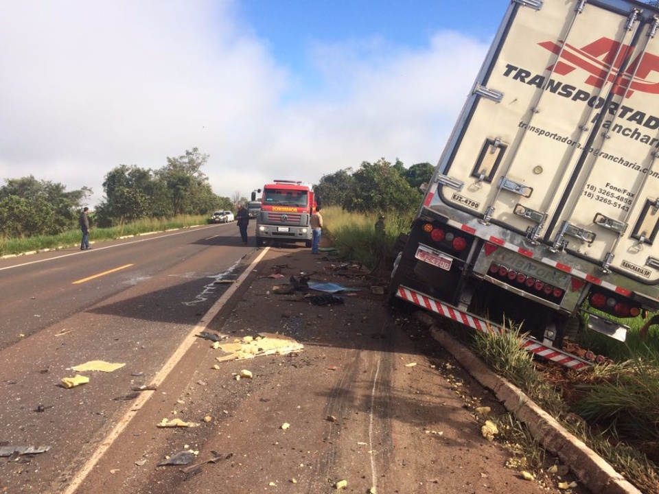 Acidente grave na BR 267 em Nova Alvorada do Sul Acidente grave na BR 267 em Nova Alvorada do Sul