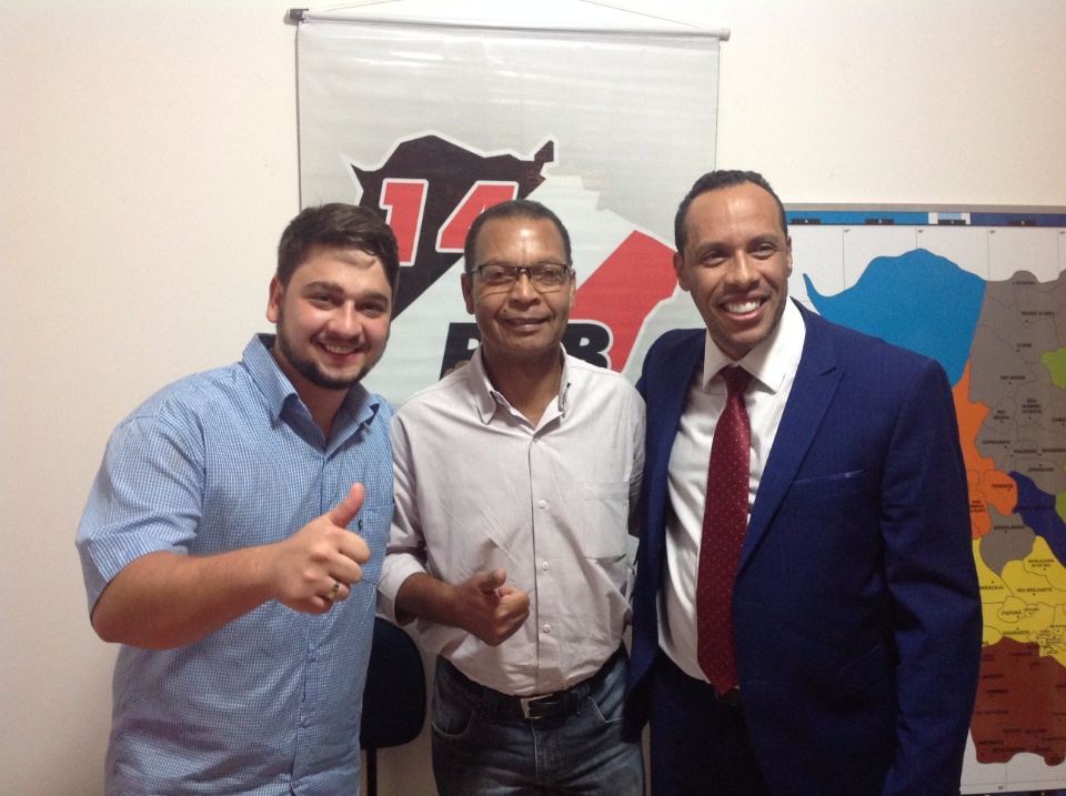 Nelsinho Trad recebeu o presidente nacional do PTB AFRO em Campo Grande