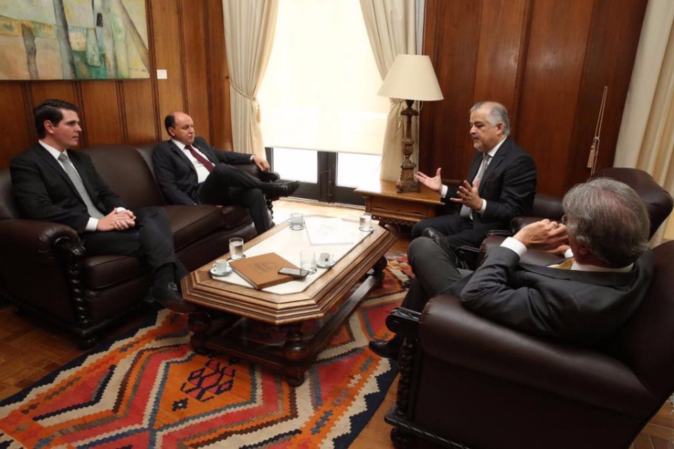 Deputado Junior Mochi é recebido por Geraldo Alckmin em São Paulo