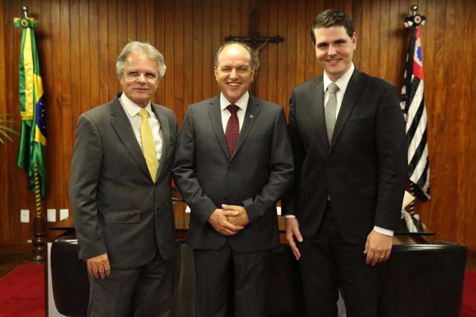 Deputado Junior Mochi é recebido por Geraldo Alckmin em São Paulo