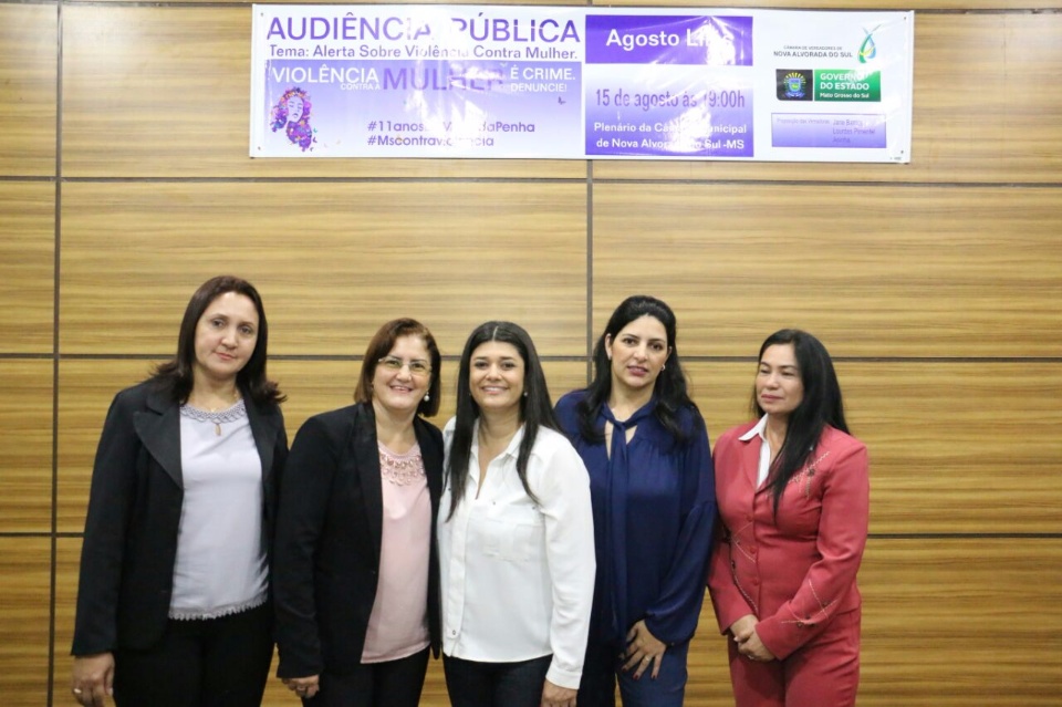Audiência Pública sobre Violência conta a Mulher é realizada em Nova Alvorada do Sul