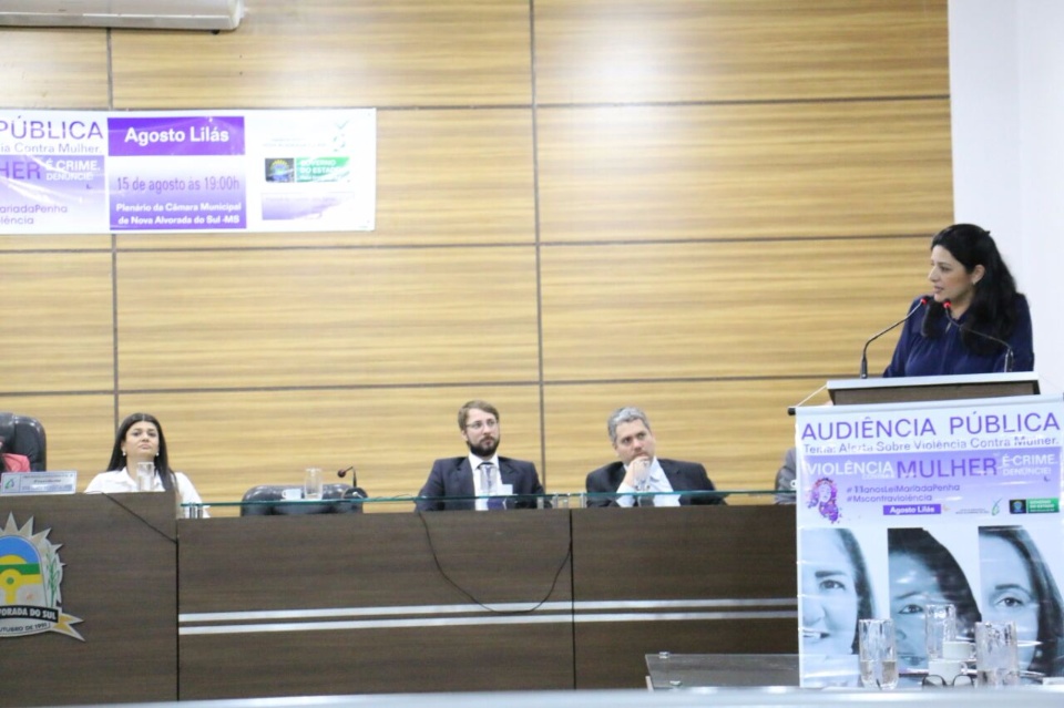 Audiência Pública sobre Violência conta a Mulher é realizada em Nova Alvorada do Sul