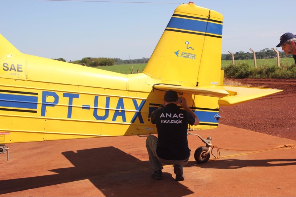 Operação Deriva II: Fiscalização conjunta interdita oito aeronaves agrícolas em MS