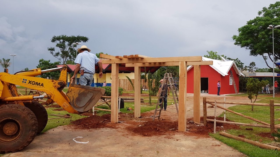 Prefeitura de Nova Alvorada do Sul restaura Casa do Pai Noel