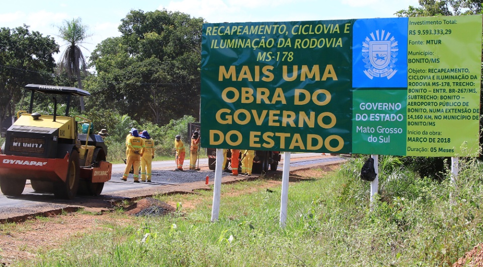 Polo turístico de MS, Bonito vive “boom” em infraestrutura com obras do Governo do Estado