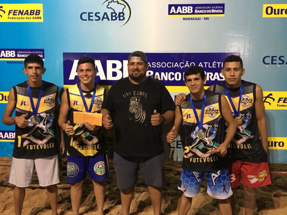 Atletas da AFUNAS sagra se campeões em 2 categorias na 2ª etapa estadual de futevôlei em Maracaju-MS
