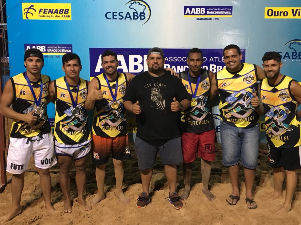Atletas da AFUNAS sagra se campeões em 2 categorias na 2ª etapa estadual de futevôlei em Maracaju-MS