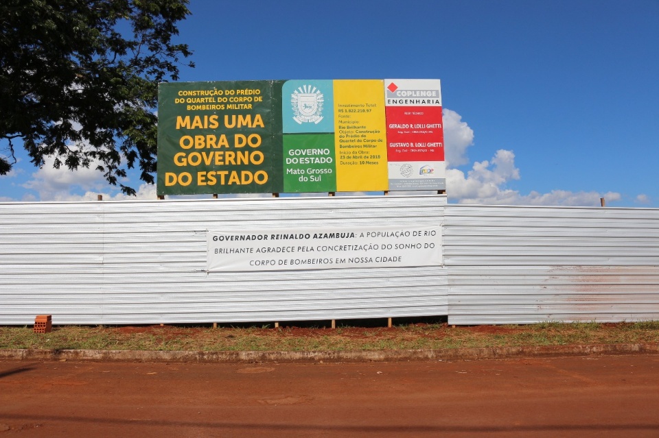 O sonho está se concretizando: iniciada construção do Corpo de Bombeiros de Rio Brilhante