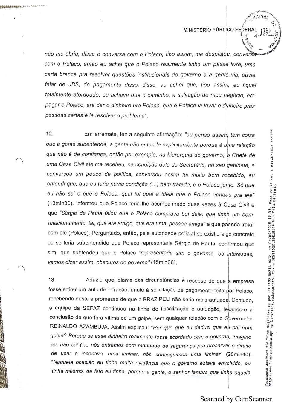 STJ adia para 24 de outubro julgamento do inquérito contra Reinaldo Azambuja