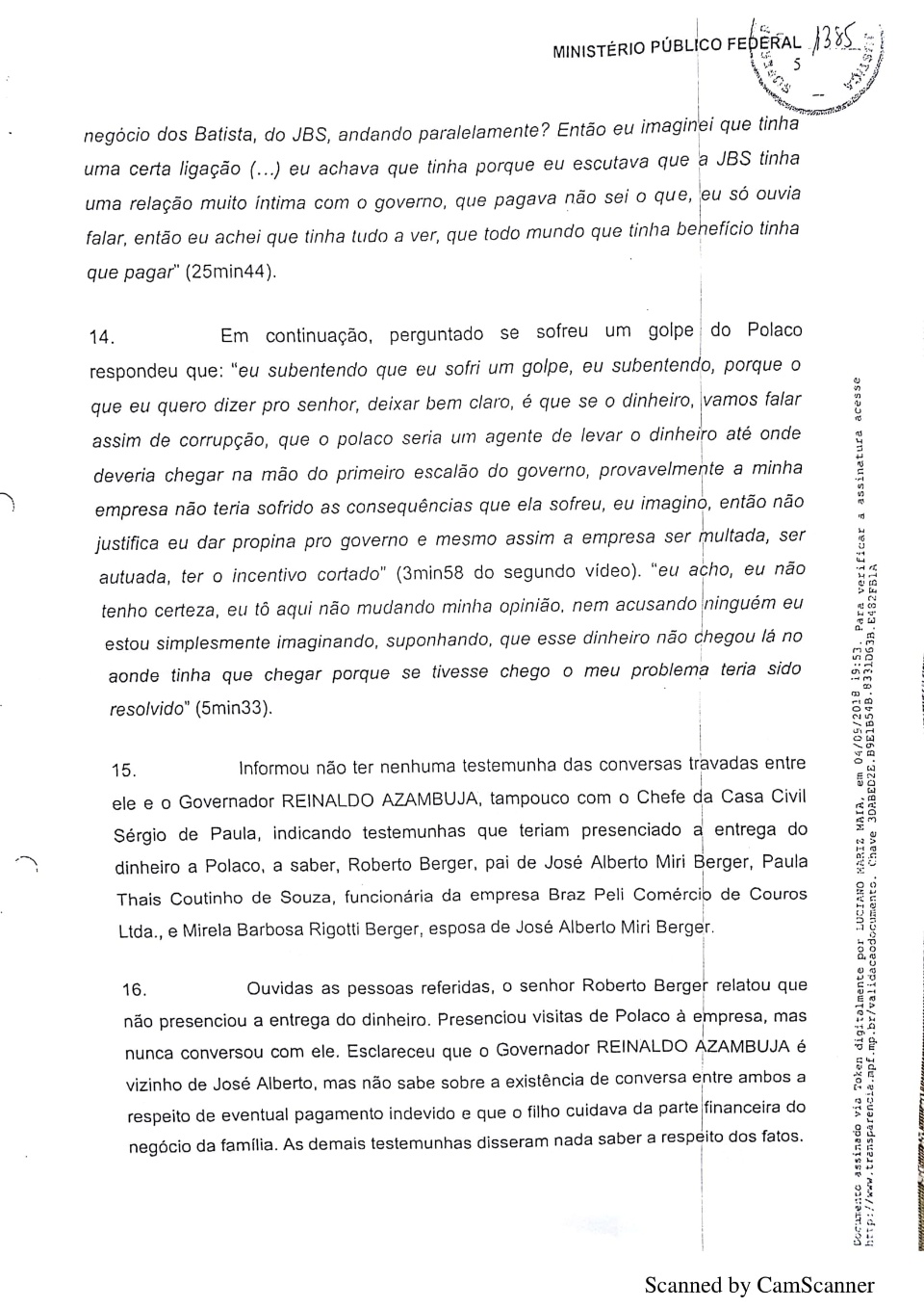 STJ adia para 24 de outubro julgamento do inquérito contra Reinaldo Azambuja