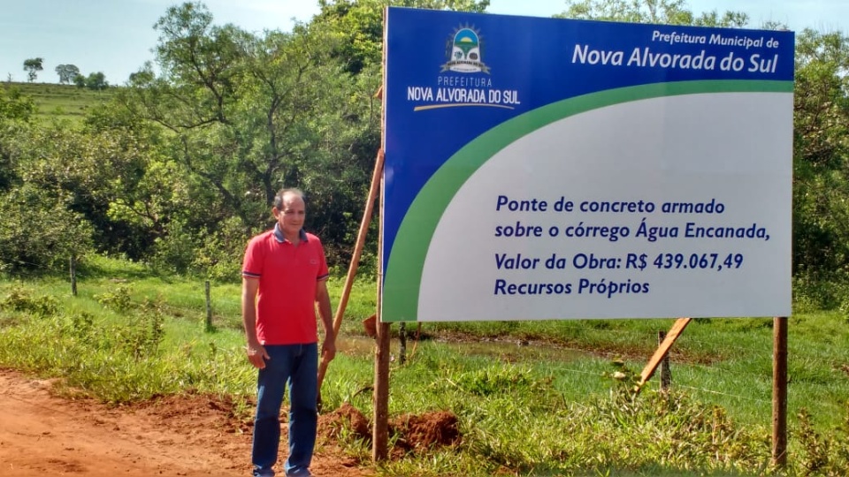 Para Vereadora Aninha, Ponte de Concreto dará mais segurança para os moradores da região da Água Encanada