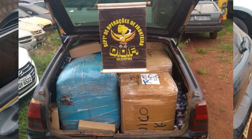 DOF apreende dez veículos com produtos de origem estrangeira que seriam revendidos na cidade de Nova Alvorada do Sul DOF apreende dez veículos com produtos de origem estrangeira que seriam revendidos na cidade de Nova Alvorada do Sul