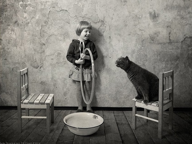 Galeria de fotos: O amor entre uma menina e seu gato