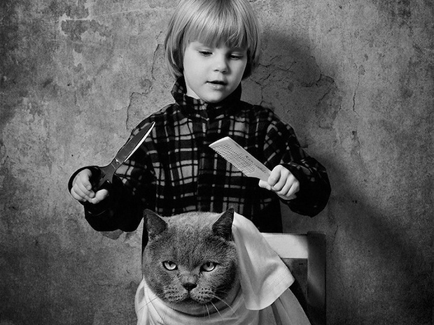 Galeria de fotos: O amor entre uma menina e seu gato