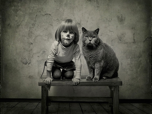 Galeria de fotos: O amor entre uma menina e seu gato