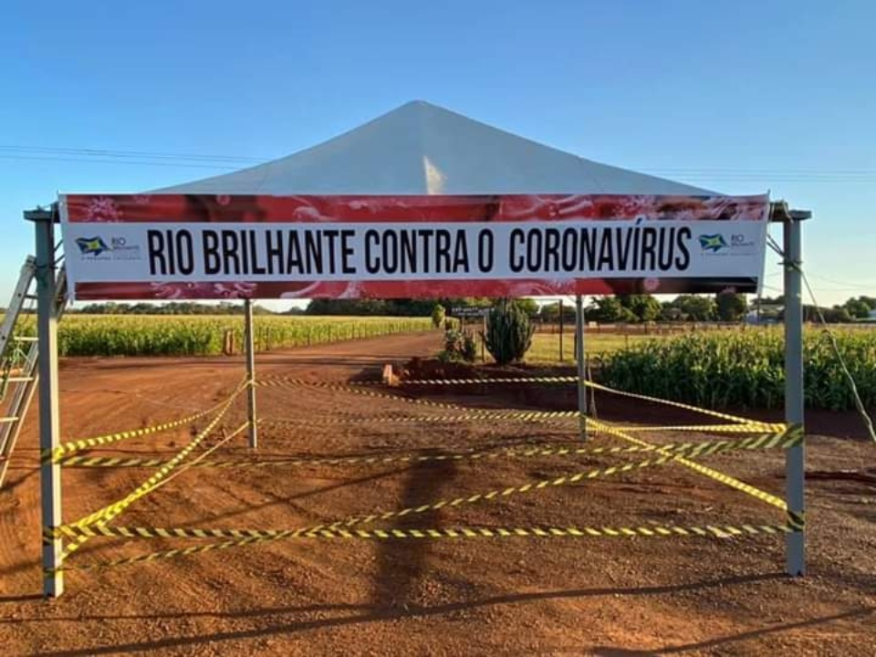Prefeitura de Rio Brilhante coloca Barreira Sanitária nas entradas da cidade
