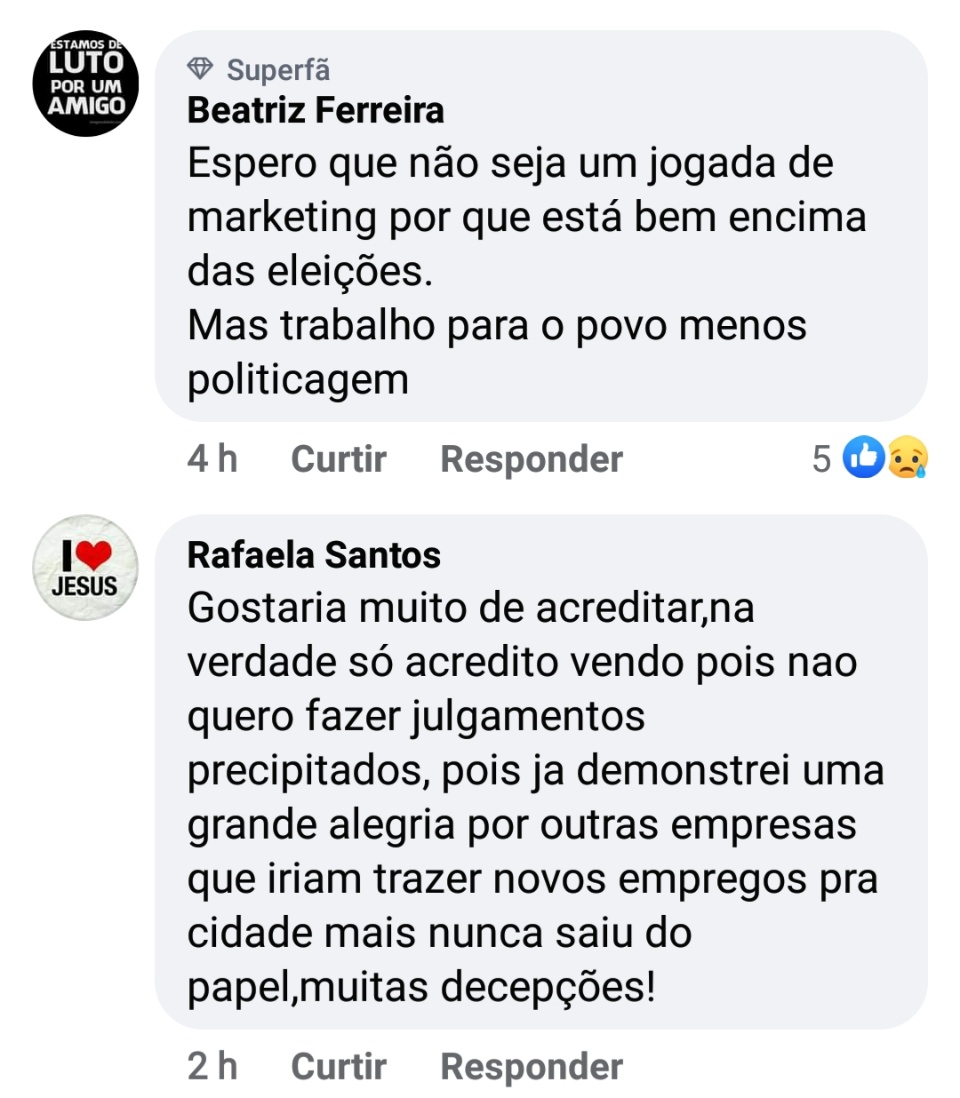 População suspeita de “jogada política” visita de empresários para implantação de frigorifico População suspeita de “jogada política” visita de empresários para implantação de frigorifico