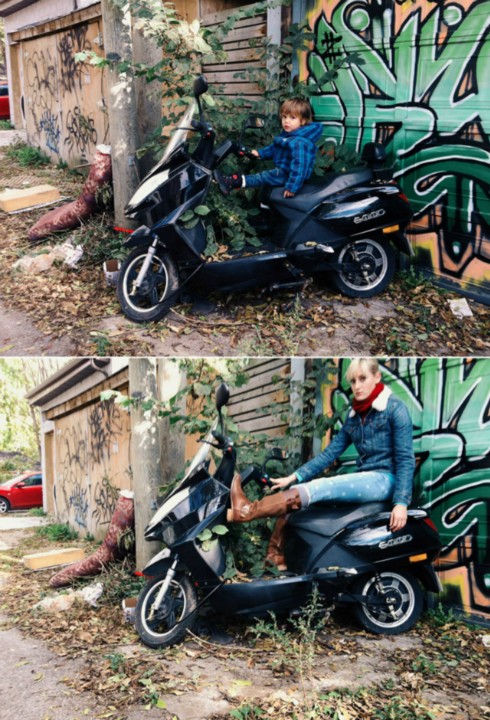 Criança de 2 anos faz série fotográfica com a sua babá