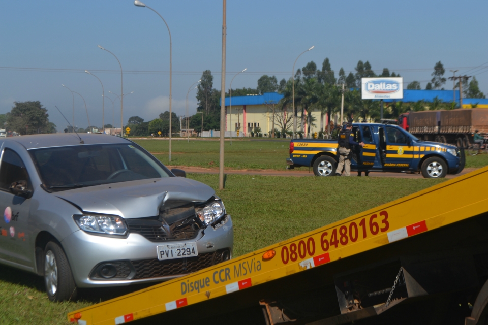 Acidente na BR 163 em Nova Alvorada do Sul