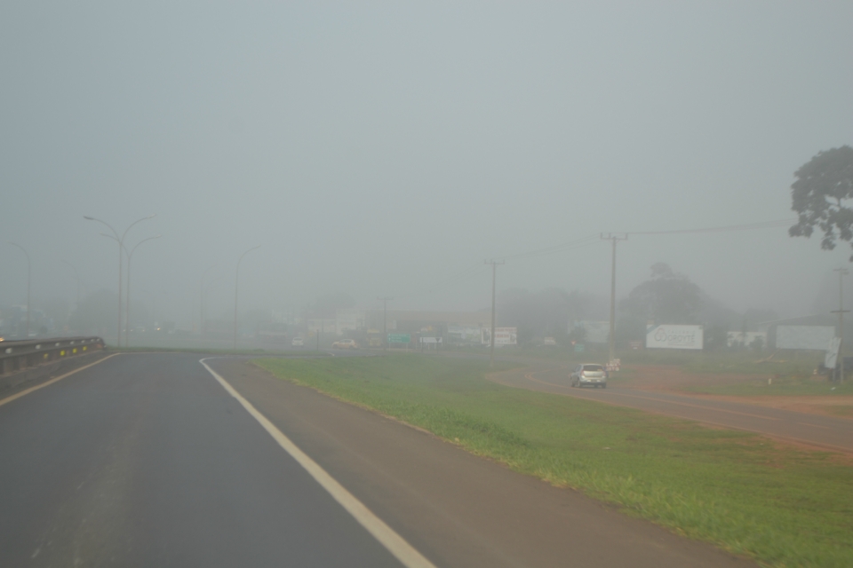 Nova Alvorada do Sul amanheceu com forte neblina Nova Alvorada do Sul amanheceu com forte neblina