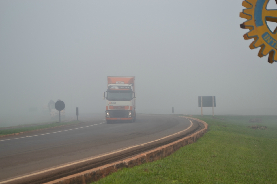 Nova Alvorada do Sul amanheceu com forte neblina Nova Alvorada do Sul amanheceu com forte neblina
