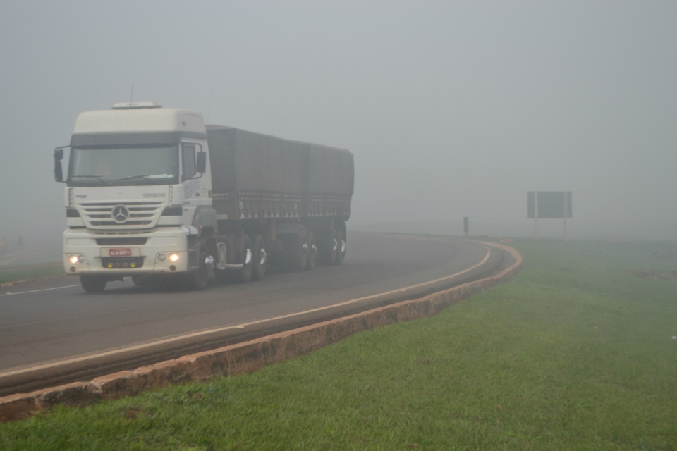 Nova Alvorada do Sul amanheceu com forte neblina Nova Alvorada do Sul amanheceu com forte neblina