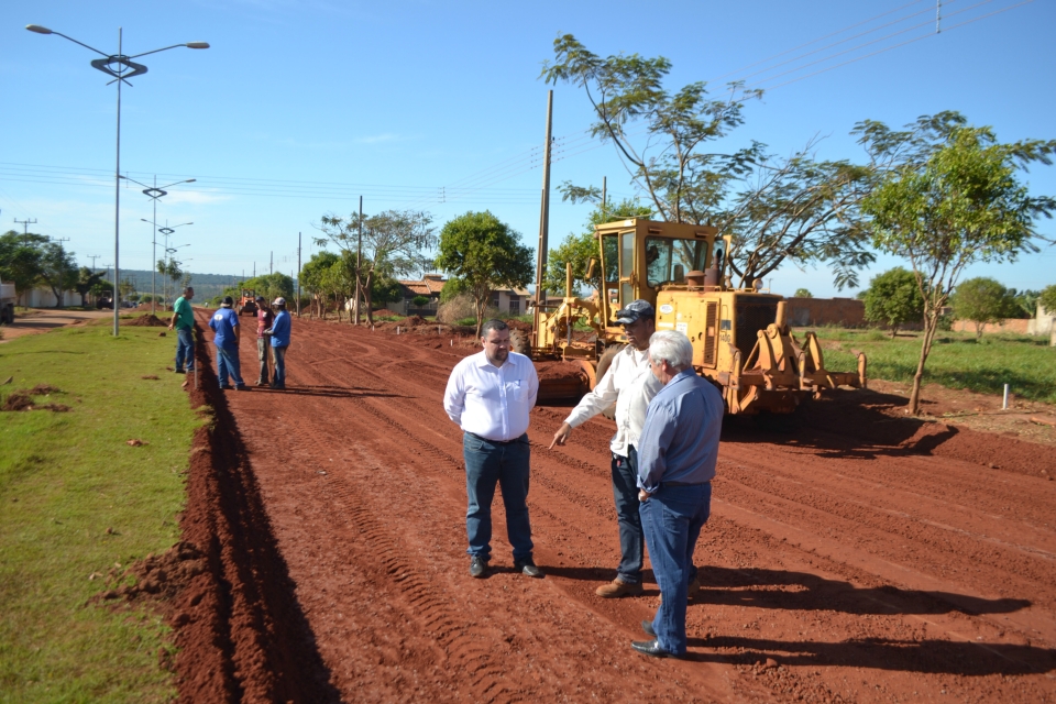 Vereador Mesquita fiscaliza obra de Pavimentação Asfaltica