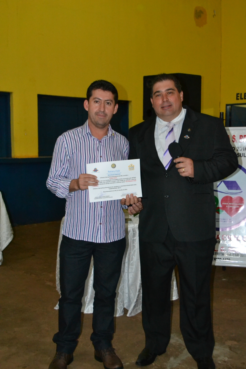 Claudir Luiz Bruneto assume a presidência do Rotary Club