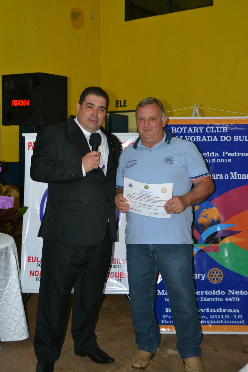 Claudir Luiz Bruneto assume a presidência do Rotary Club