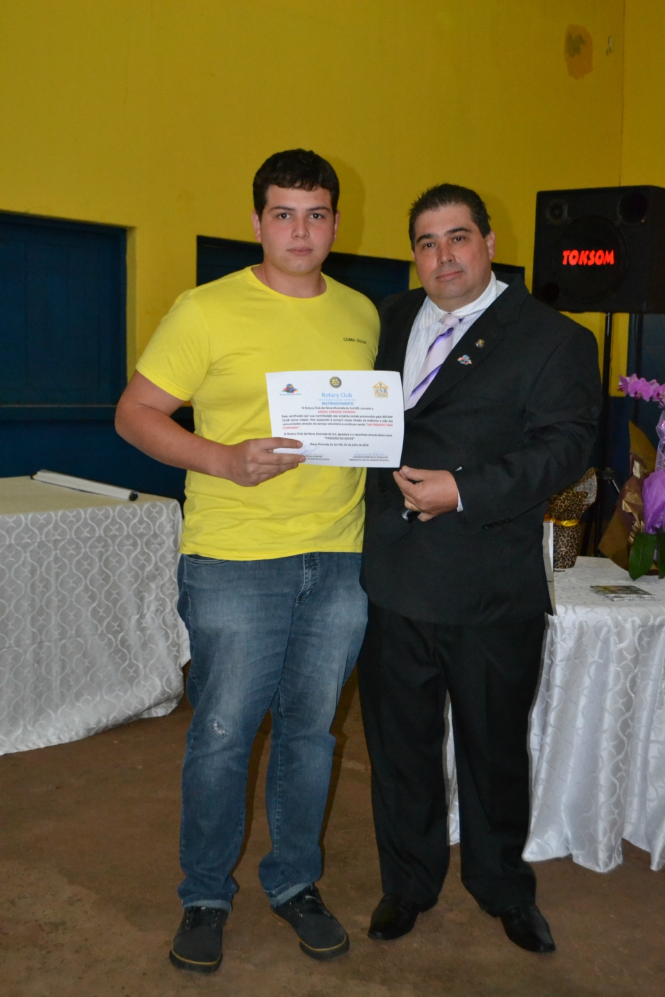 Claudir Luiz Bruneto assume a presidência do Rotary Club