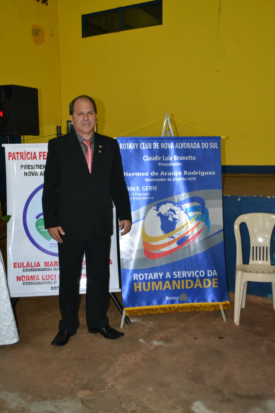 Claudir Luiz Bruneto assume a presidência do Rotary Club