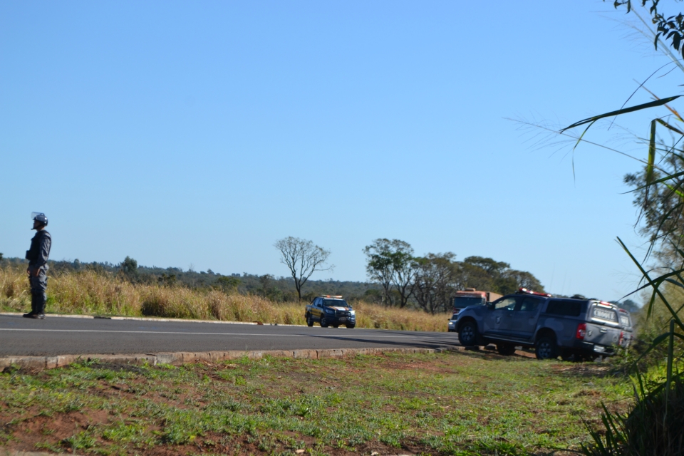 Tropa de Choque faz reintegração de posse na fazenda Bordon