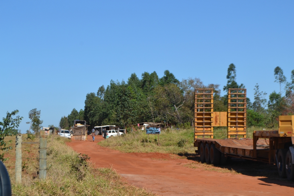 Tropa de Choque faz reintegração de posse na fazenda Bordon