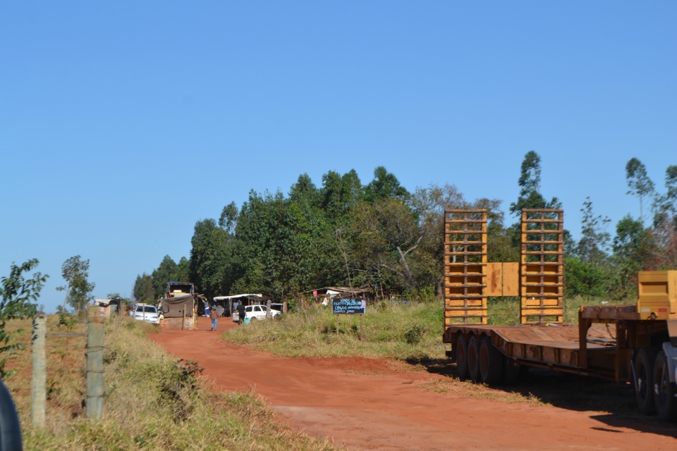 Tropa de Choque faz reintegração de posse na fazenda Bordon