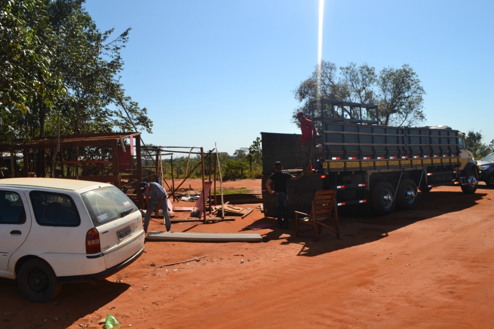 Tropa de Choque faz reintegração de posse na fazenda Bordon