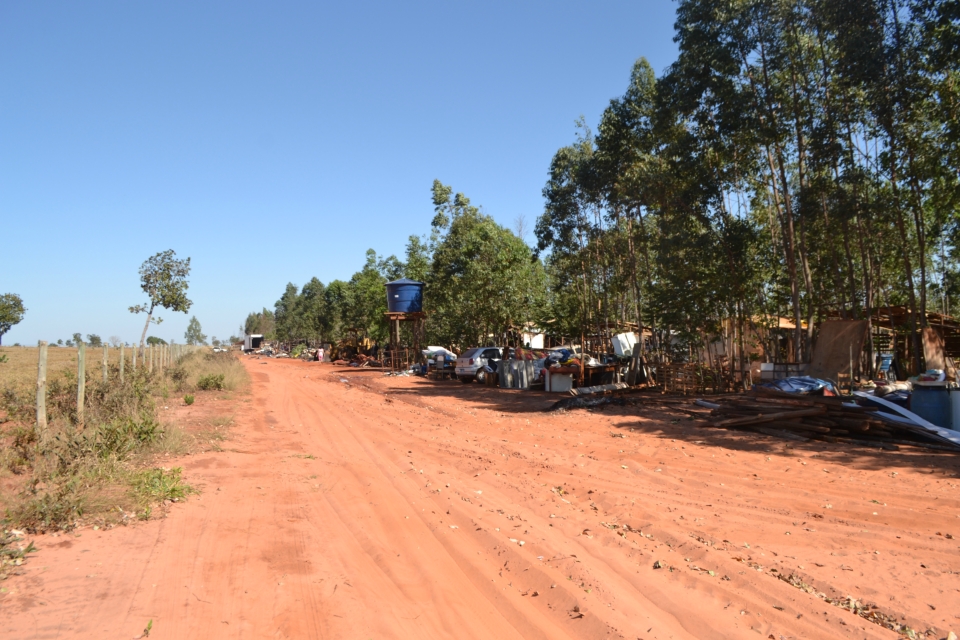 Tropa de Choque faz reintegração de posse na fazenda Bordon