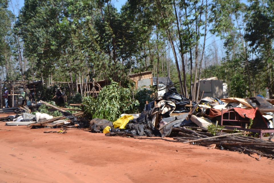 Tropa de Choque faz reintegração de posse na fazenda Bordon
