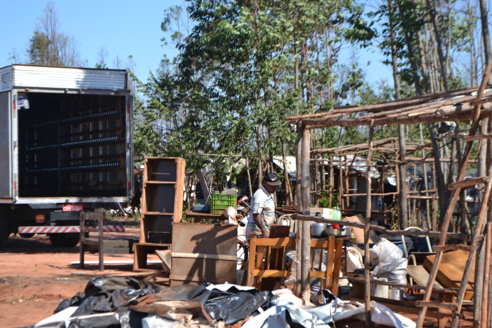 Tropa de Choque faz reintegração de posse na fazenda Bordon