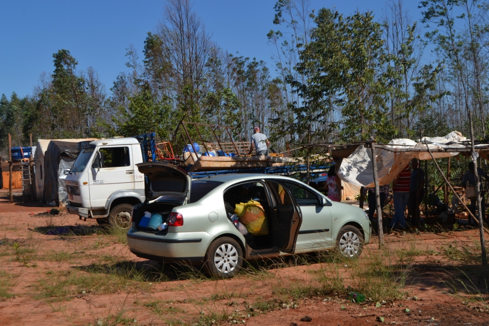 Tropa de Choque faz reintegração de posse na fazenda Bordon