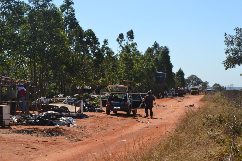 Tropa de Choque faz reintegração de posse na fazenda Bordon