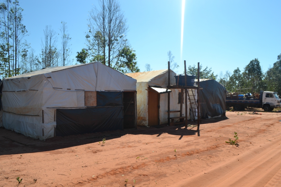 Tropa de Choque faz reintegração de posse na fazenda Bordon