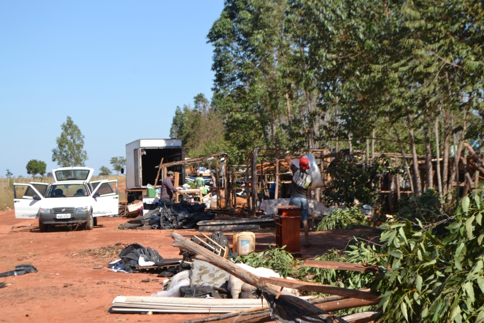 Tropa de Choque faz reintegração de posse na fazenda Bordon