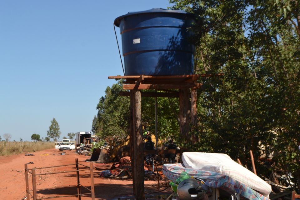 Tropa de Choque faz reintegração de posse na fazenda Bordon