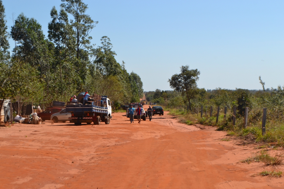 Tropa de Choque faz reintegração de posse na fazenda Bordon