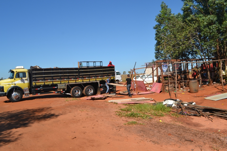Tropa de Choque faz reintegração de posse na fazenda Bordon