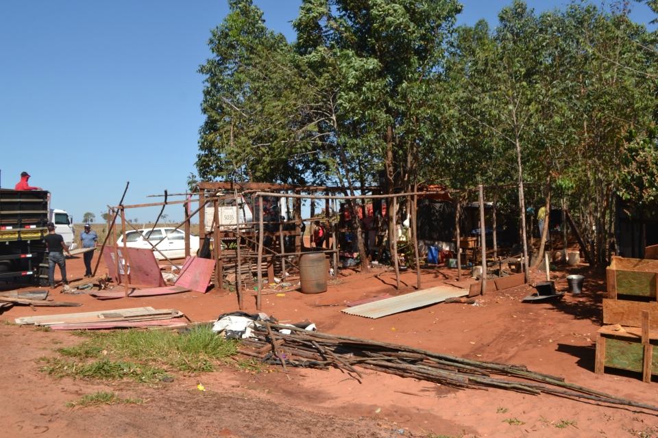 Tropa de Choque faz reintegração de posse na fazenda Bordon
